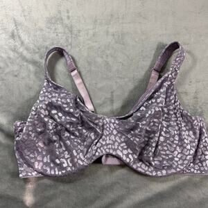 Soma Lace Emma Bra size 40D Purple Underwire unlined